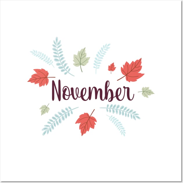 November Wall Art by SWON Design